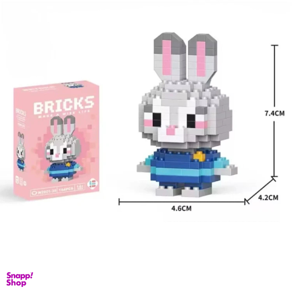لگو جیسی بریکس مدل خرگوش زوتوپیا کد 3030 رنگ صورتی روشن