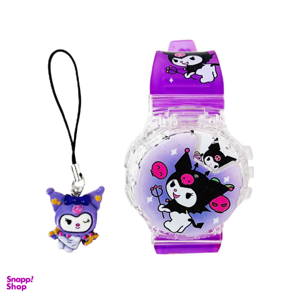 ساعت مچی دیجیتال پسرانه مدل کرومی چراغ دار موزیکال به همراه آویز