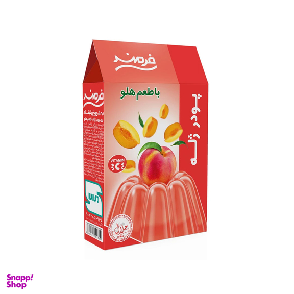 پودر ژله با طعم هلو فرمند وزن 100 گرم