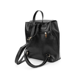 کوله پشتی زنانه بیسراک مدل پوست ماری کد 1221100 رنگ مشکی