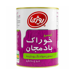 کنسرو خوراک بادمجان روژین وزن 420 گرم