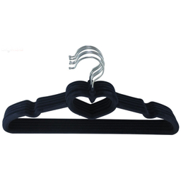 چوب لباسی مخمل طرح قلب مدل Heart بسته 5 عددی