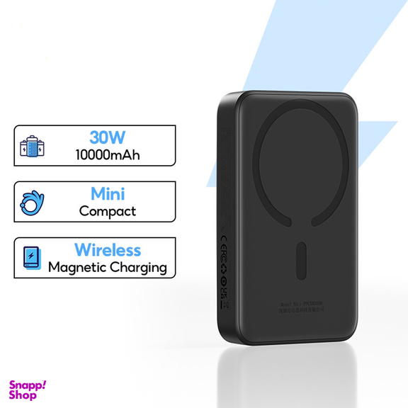 پاوربانک بیسوس مدل magnetic mini 30W ظرفیت 10000 میلی آمپر ساعت