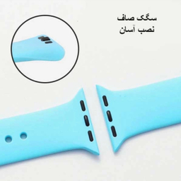 بند ساعت مدل سیلیکونی مناسب برای اپل واچ سایز 38/40/41 میلی متر