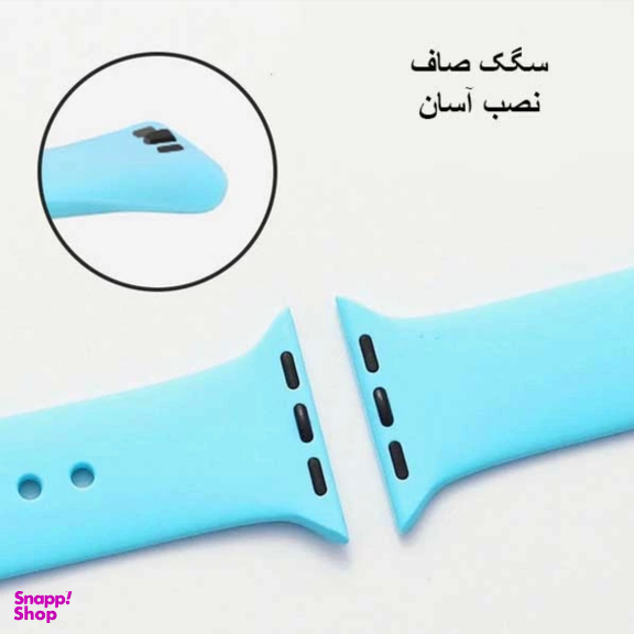 بند ساعت مدل سیلیکونی مناسب برای اپل واچ سایز 38/40/41 میلی متر