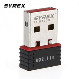 کارت شبکه وایرلس N300 USB سایرکس مدل SX-N300M