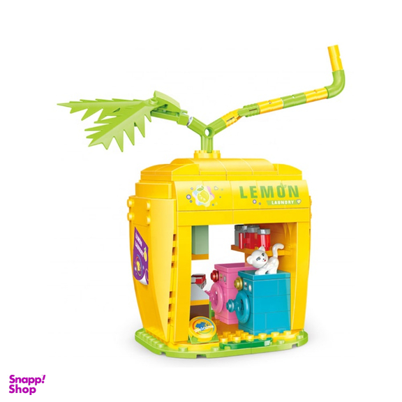 لگو 257 قطعه کوگو مدل فروشگاه اتوشویی طرح لیمو