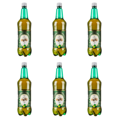 ماءالشعیر عالیس با طعم لیمو حجم 1 لیتر بسته 6 عددی