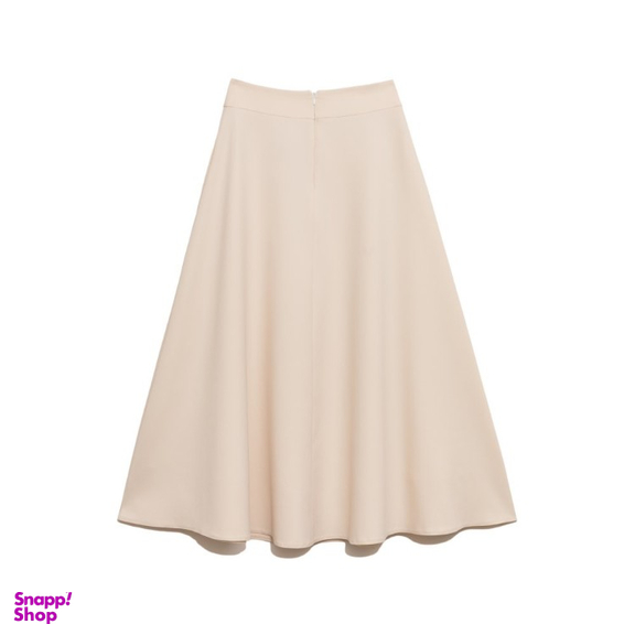 دامن زنانه برنس مدل سمانه رنگ کرم روشن