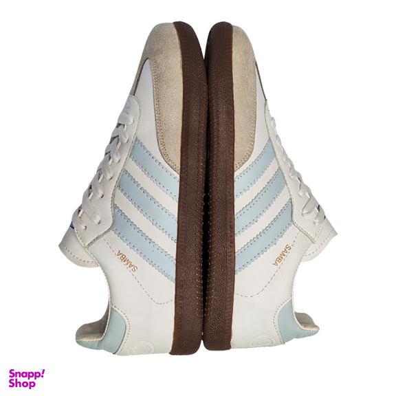 کفش مدل آدیداس سامبا کد B2191 رنگ سفید آبی