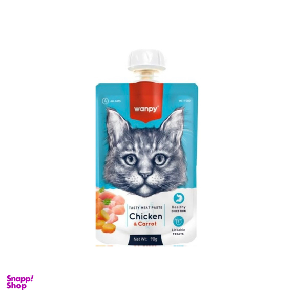 پودینگ گربه ونپی مدل chicken and carrot وزن 90 گرم