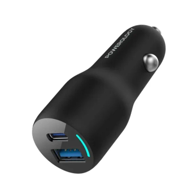 شارژر فندکی پاورولوژی مدل 35W PD + QC3.0 LED Dual Ports Car Charger PCCSR012