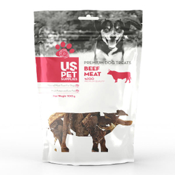 تشویقی سگ یو اس پت طعم شیردان و نگاری گاو وزن 100 گرم