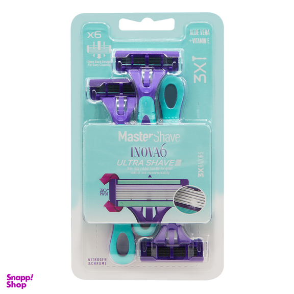 خود تراش مستر شیو مدل inona6 بسته 3 عددی