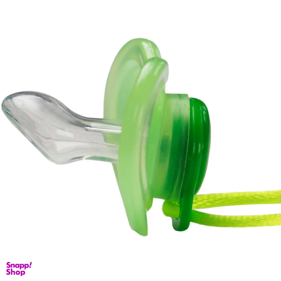 پستانک ارتودنسی وی کر مدل ضدحساسیت درب دار همراه با زنجیر سایز 0-6 ماه کد Wee Care-P110