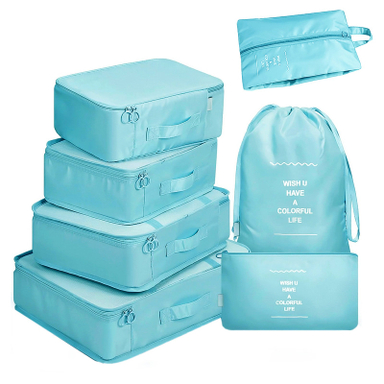 نظم دهنده ساک و چمدان تن تن مدل Colorful Life مجموعه 7 عددی