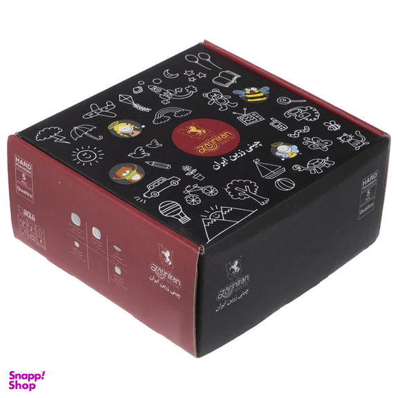 سرویس غذا خوری 5 پارچه کودک چینی زرین ایران سری کواترو مدل اسنوپی درجه عالی