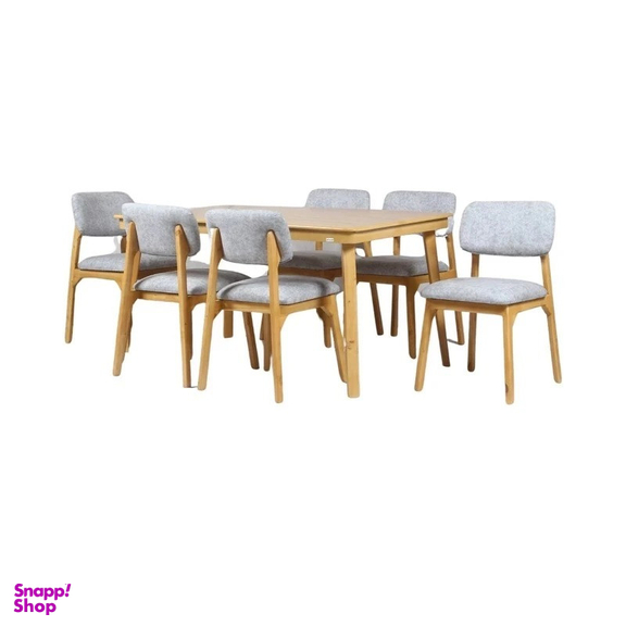 میز و صندلی ناهارخوری شش نفره گالری والریان مدل M-CH-406