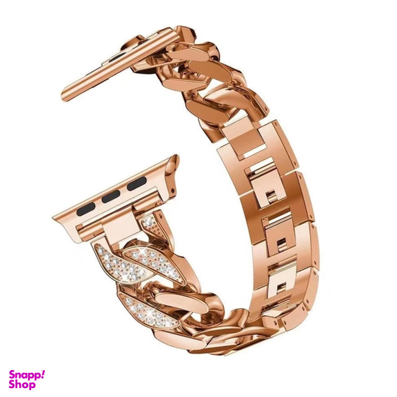 بند واچ کارتیر مدل نگین دار مناسب اپل واچ سایز 30/40/41 میلی متر