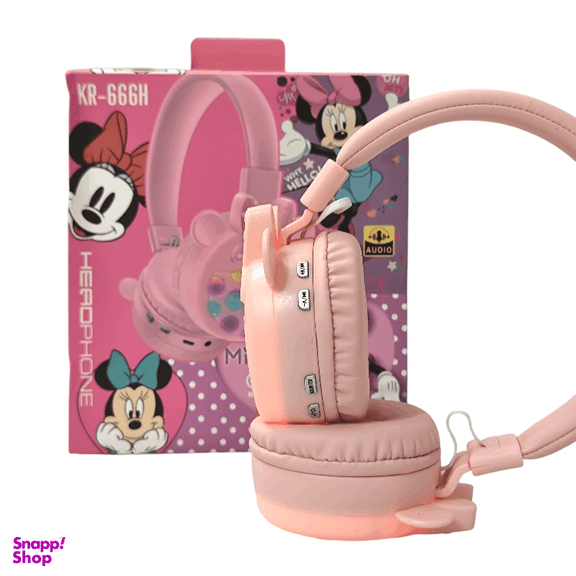 هدفون بلوتوثی چراغ دار طرح میکی موس مدل KR-666H