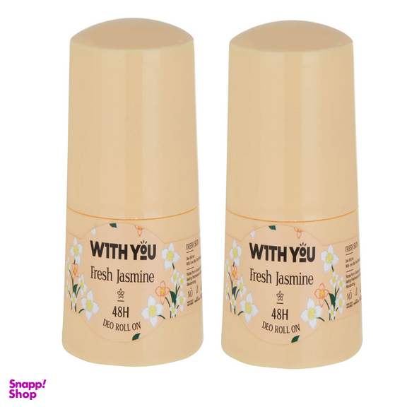 رول ضد تعریق زنانه ویت یو مدل FRESH JASMINE حجم 50 میلی لیتر مجموعه 2 عددی