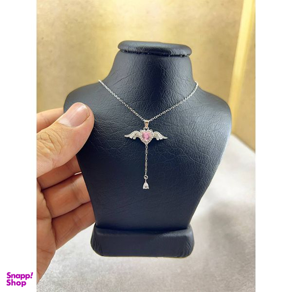 گردنبند نقره زنانه سواروسکی مدل بال فرشته مدل بال زدن فرشته کد 697452