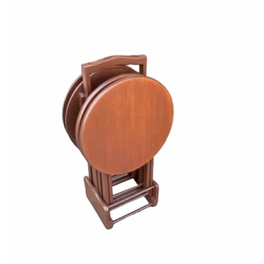میز پذیرایی تاشو ساده G100 مجموعه 4 عددی