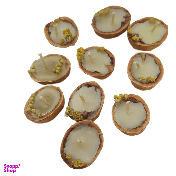 شمع مدل گردو کد 02 مجموعه 10 عددی