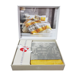 سرویس کاور لحاف یکنفره 3 تکه کاتن باکس مدل Liny