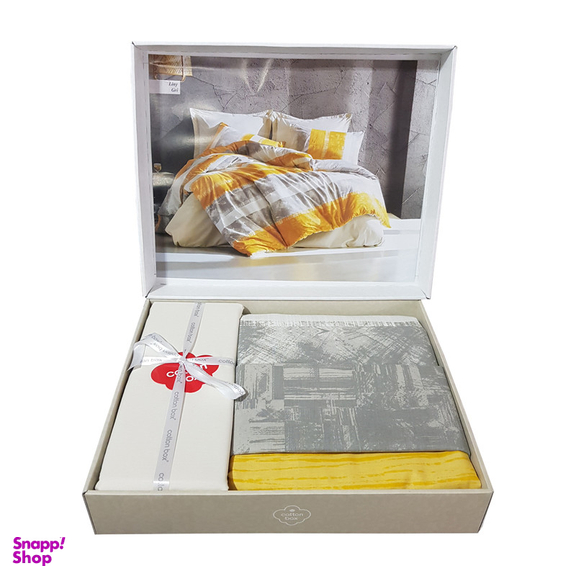 سرویس کاور لحاف یکنفره 3 تکه کاتن باکس مدل Liny