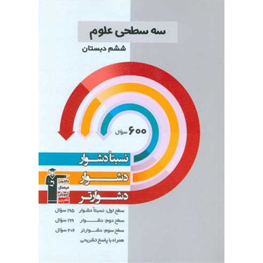 کتاب سه سطحی علوم ششم دبستان اثر جمعی از نویسندگان انتشارات کانون فرهنگی آموزش قلم چی