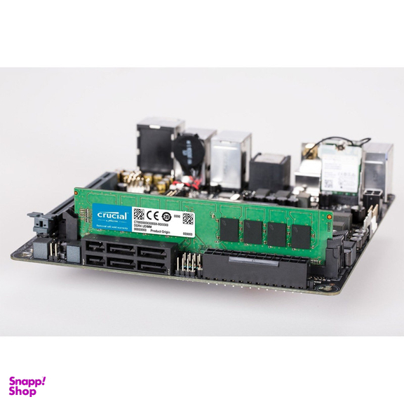 رم دسکتاپ DDR4 تک کاناله 3200 مگاهرتز CL22 کروشیال مدل PC4-25600 ظرفیت 16 گیگابایت