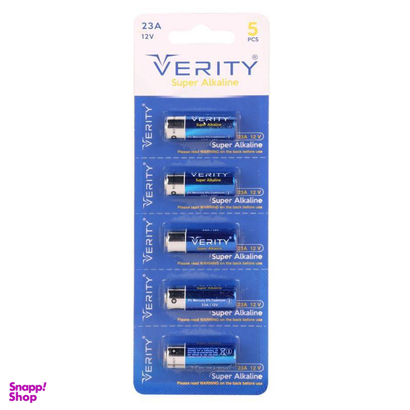 باتری ریموت کنترل 23A وریتی کد 021 بسته 5 عددی
