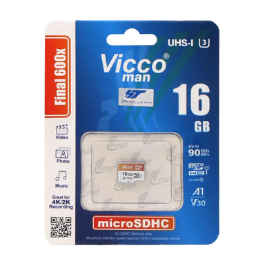 کارت حافظه microSDHC ویکومن مدل Final 600X Plus کلاس 10 سرعت 90MBps ظرفیت 16 گیگابایت
