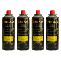 کپسول گاز مسافرتی 210 گرمی پارس رگولاتور مدل PR-250 بسته 4 عددی