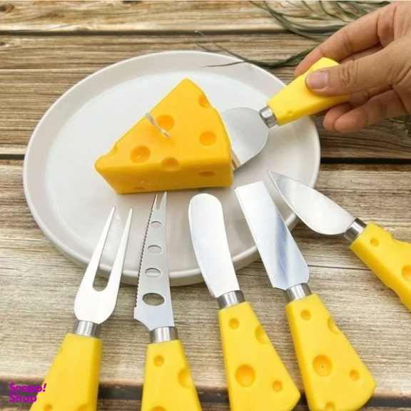 کارد و چنگال صبحانه خوری به گز مدل دسته پنیری مجموعه 2 عددی