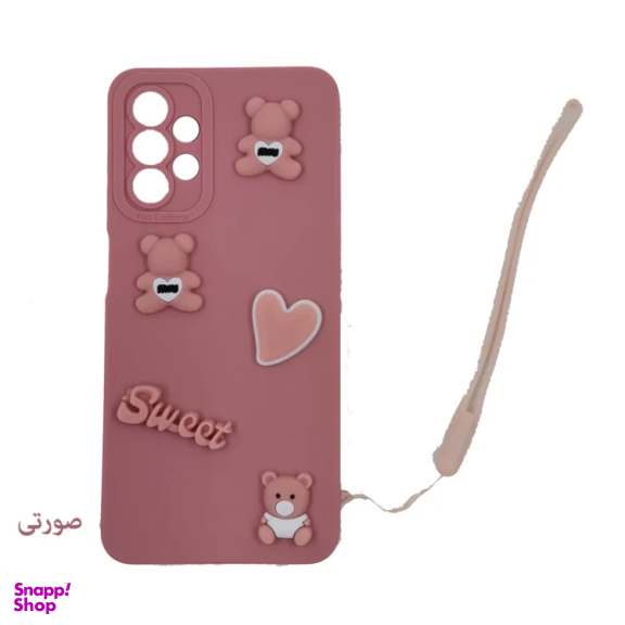 قاب گوشی موبایل لیمیا مدل عروسکی لنزدار ژله ای طرح Sweet مناسب سامسونگ Galaxy A13/A23/A32 5G به همراه دستبند