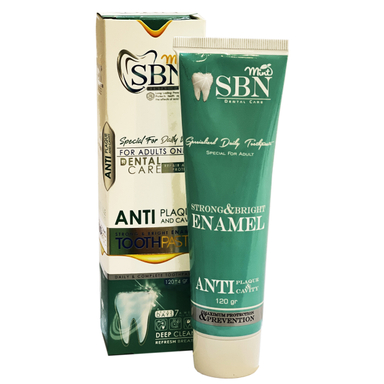 خمیر دندان ضد پلاک اس بی ان مدل Anti plaque & cavity وزن 120 گرم