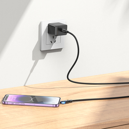 کابل دیتا 27 وات Type-C به Lightning بروفون مدل BU41 طول 1.2 متر