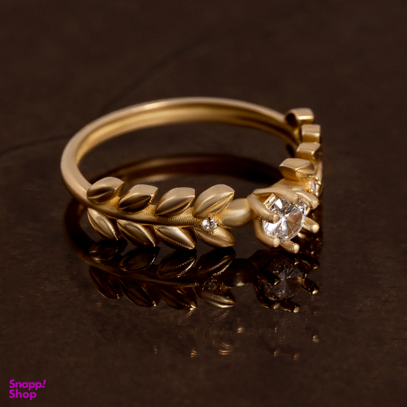 انگشتر طلا 18 عیار زنانه جواهری سون کد 5728