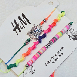 دستبند دخترانه طرح H&M کد 76 مجموعه 3 عددی
