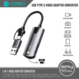 مبدل USB و Type-C به HDMI کوتتسی کد 83015