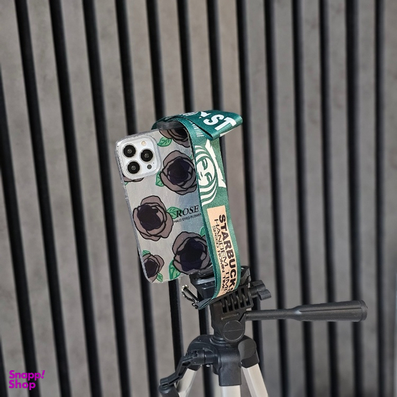 کاور گوشی موبایل کریتیو مدل گل رز مناسب برای اپل iPhone 13 Pro Max به همراه بند آویز