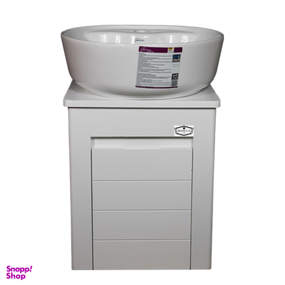 ست روشویی و کابینت مروا کابین مدل رزا کد 52