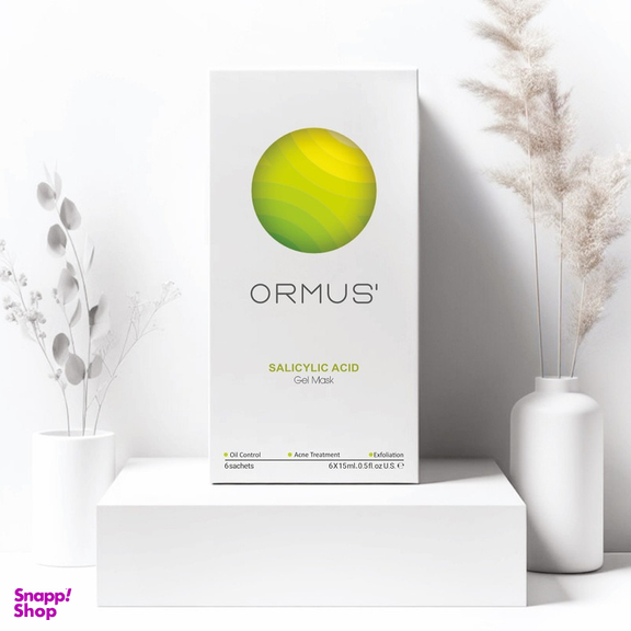 ماسک صورت اورموس مدل سالیسیلیک اسید حجم 15 میلی لیتر مجموعه 6 عددی