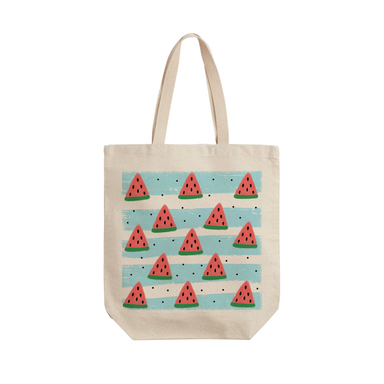 ساک خرید ترمه طراحان ایده مدل پترن هندوانه یلدا کد cfp2080 - L