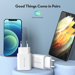 شارژر دیواری 25 وات راو پاور مدل RP-PC156