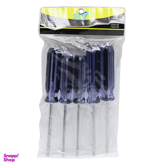 پیچ گوشتی ستاره ای اسکای مدل YP-ST7150T بسته 5 عددی