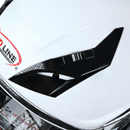 کلاه کاسکت ردلاین مدل 939 رنگ سفید براق به همراه کاور