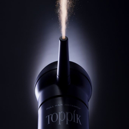 پودر پشت کننده مو تاپیک مدل FIBER وزن 10 گرم رنگ جوگندمی به همراه شانه و سری پودر پاش